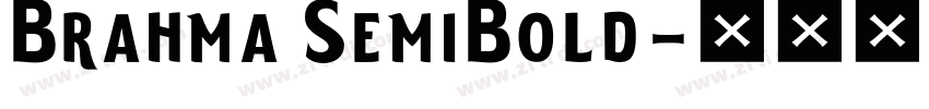 Brahma SemiBold字体转换